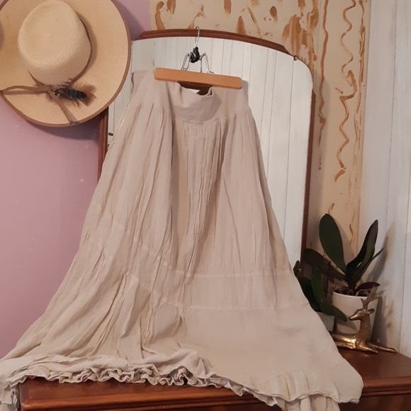 CP Shades Dresses & Skirts - CP Shades (free people) linen maxi skirt